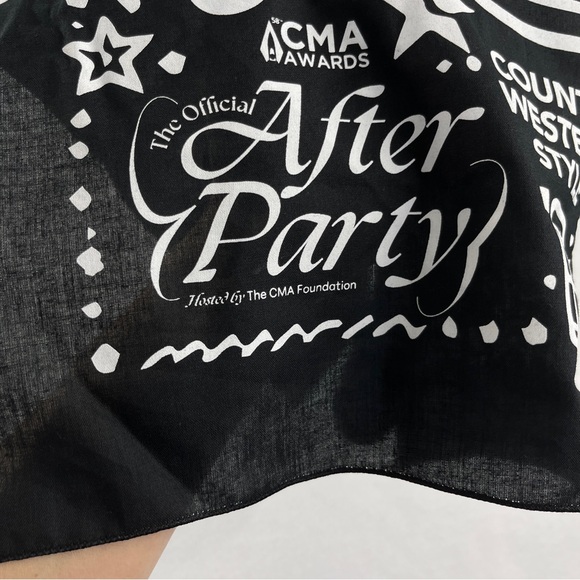 2024 CMA 58th Country Music Awards Official After Party 21" Cowboy Bandana Scarf - Picture 6 of 16